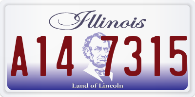 IL license plate A147315