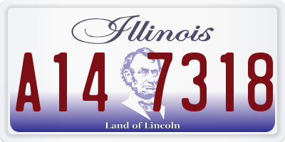 IL license plate A147318