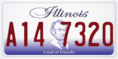 IL license plate A147320