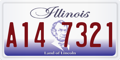 IL license plate A147321