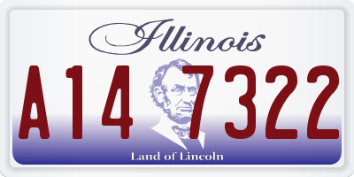 IL license plate A147322