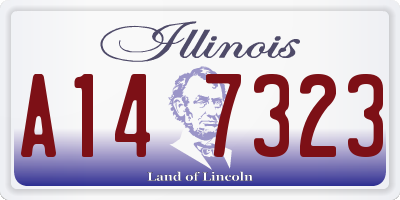 IL license plate A147323