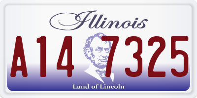 IL license plate A147325