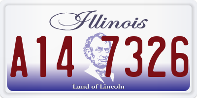 IL license plate A147326