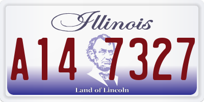 IL license plate A147327