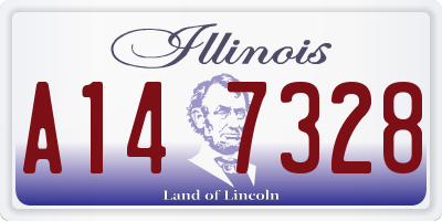 IL license plate A147328