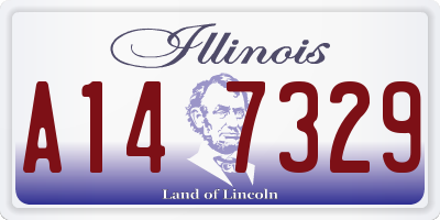 IL license plate A147329