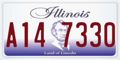 IL license plate A147330