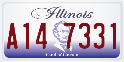 IL license plate A147331