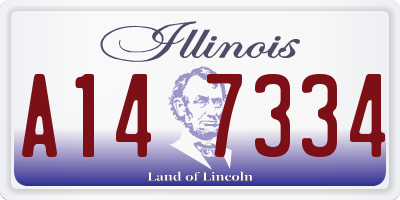 IL license plate A147334