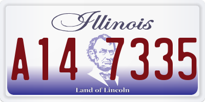 IL license plate A147335