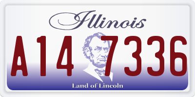 IL license plate A147336
