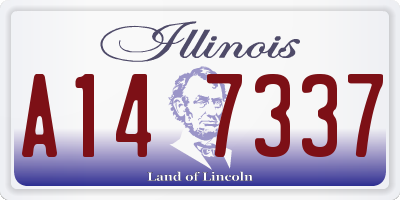 IL license plate A147337