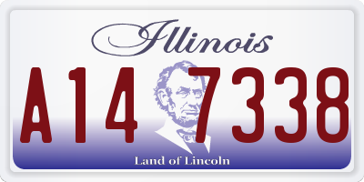 IL license plate A147338