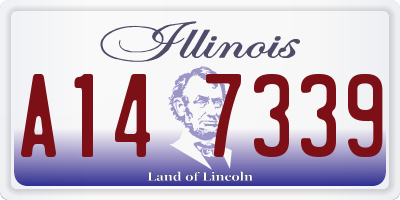IL license plate A147339