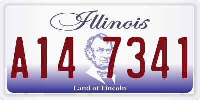 IL license plate A147341