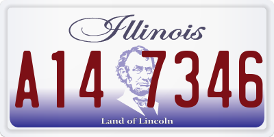IL license plate A147346