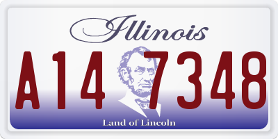 IL license plate A147348