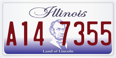 IL license plate A147355