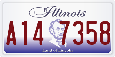IL license plate A147358