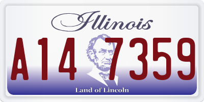 IL license plate A147359