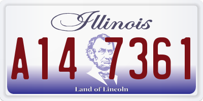 IL license plate A147361