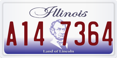 IL license plate A147364