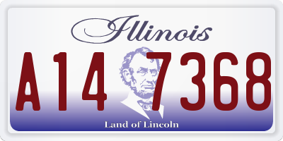 IL license plate A147368
