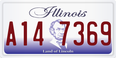 IL license plate A147369
