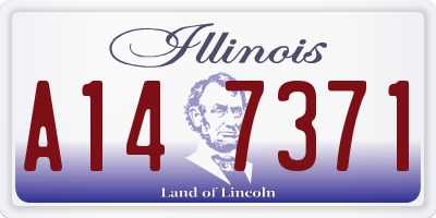 IL license plate A147371