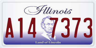 IL license plate A147373