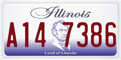 IL license plate A147386