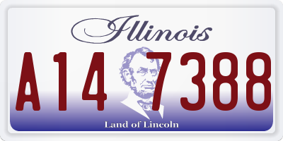 IL license plate A147388
