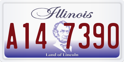IL license plate A147390