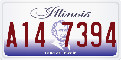 IL license plate A147394