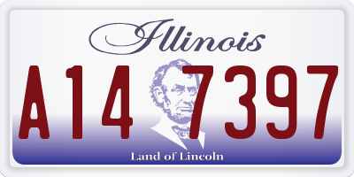 IL license plate A147397
