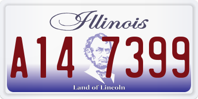 IL license plate A147399