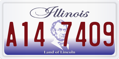 IL license plate A147409