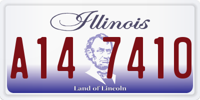 IL license plate A147410