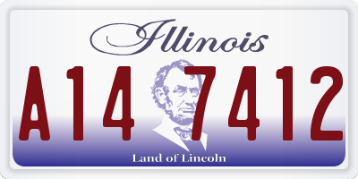 IL license plate A147412