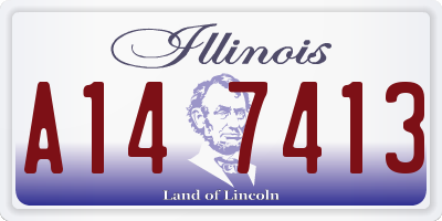 IL license plate A147413