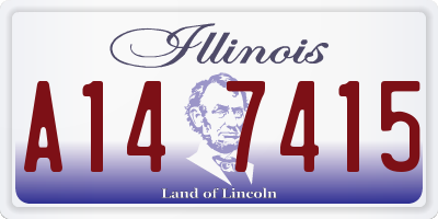 IL license plate A147415