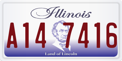 IL license plate A147416