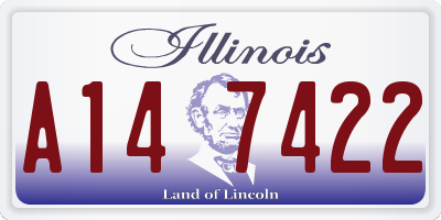 IL license plate A147422