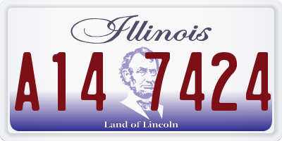 IL license plate A147424