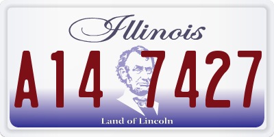 IL license plate A147427