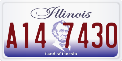 IL license plate A147430