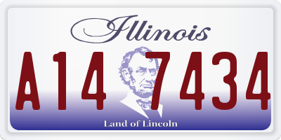 IL license plate A147434