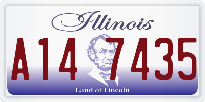 IL license plate A147435