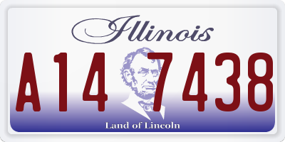 IL license plate A147438